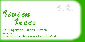 vivien krecs business card